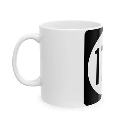 Iowa 176 (Iowa) (Road Sign) White Coffee Mug - Go Mug Yourself