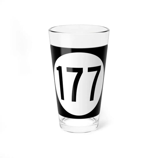 Iowa 177 (Iowa) (Road Sign) Pint Glss 16oz 16oz - Go Mug Yourself