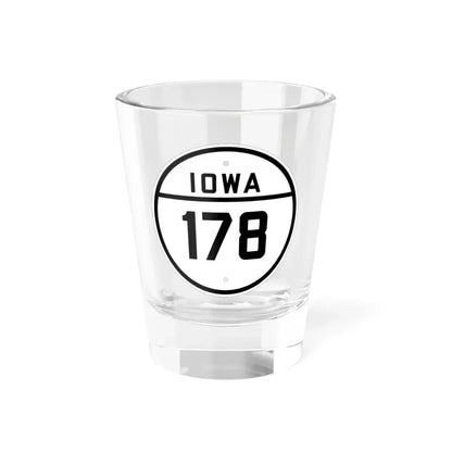 Iowa 178 1926 (Iowa) (Road Sign) Shot Glass 1.5oz 1.5oz - Go Mug Yourself