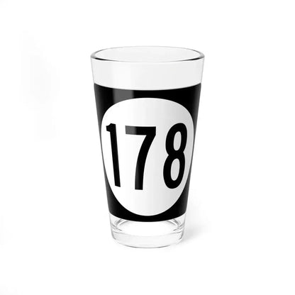 Iowa 178 (Iowa) (Road Sign) Pint Glass 16oz 16oz - Go Mug Yourself