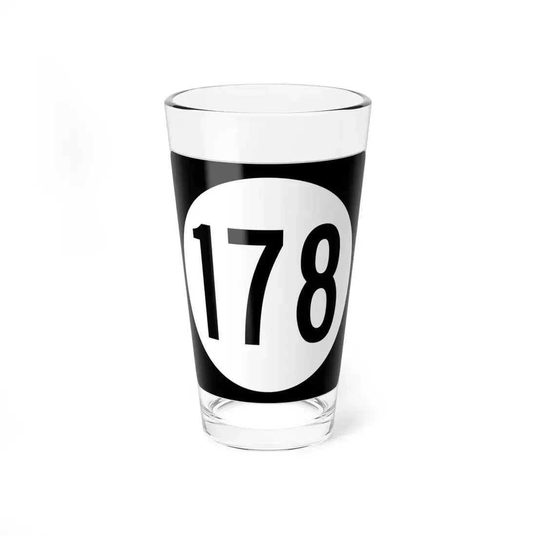 Iowa 178 (Iowa) (Road Sign) Pint Glss 16oz 16oz - Go Mug Yourself