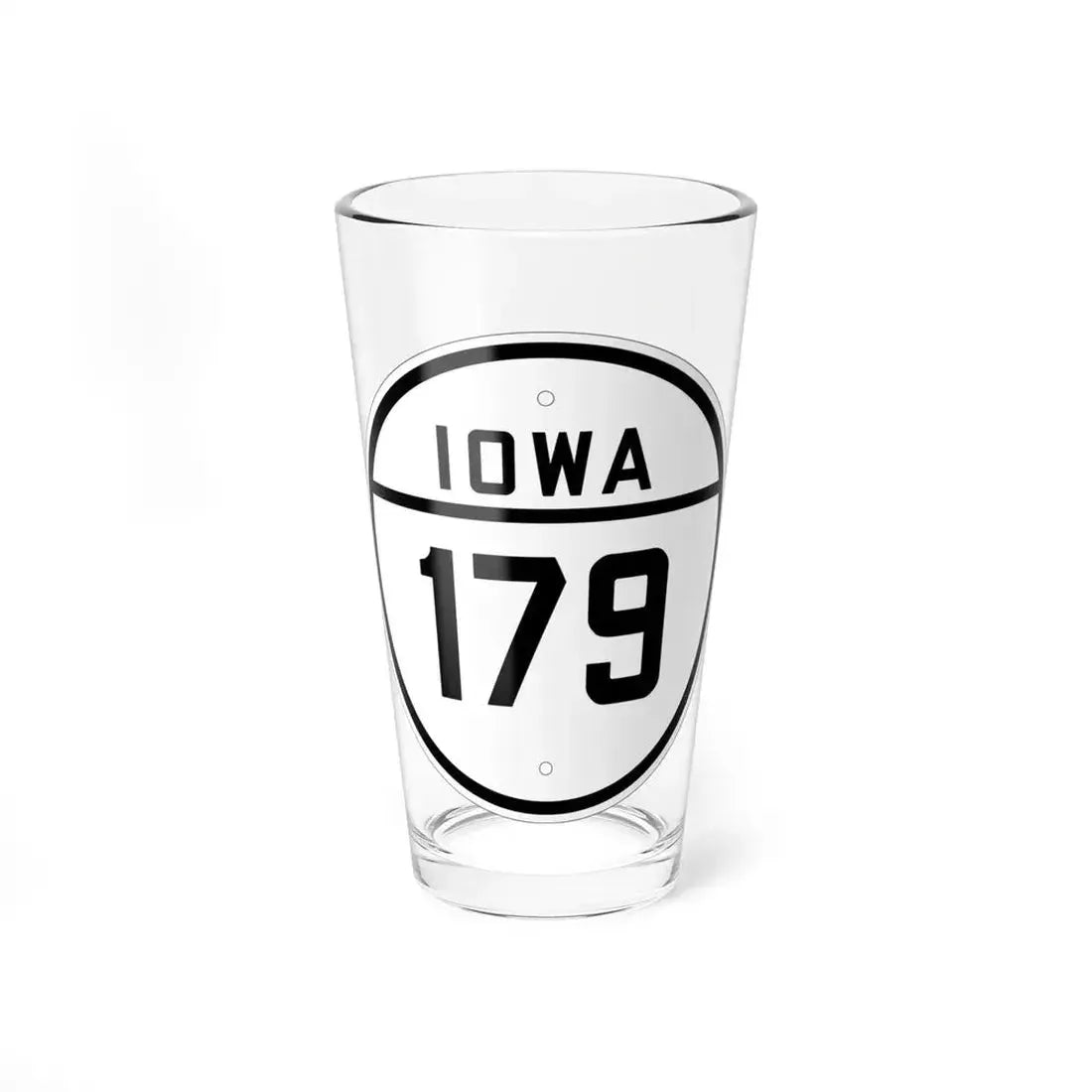 Iowa 179 1926 (Iowa) (Road Sign) Pint Glass 16oz 16oz - Go Mug Yourself