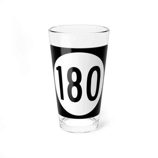 Iowa 180 (Iowa) (Road Sign) Pint Glss 16oz 16oz - Go Mug Yourself