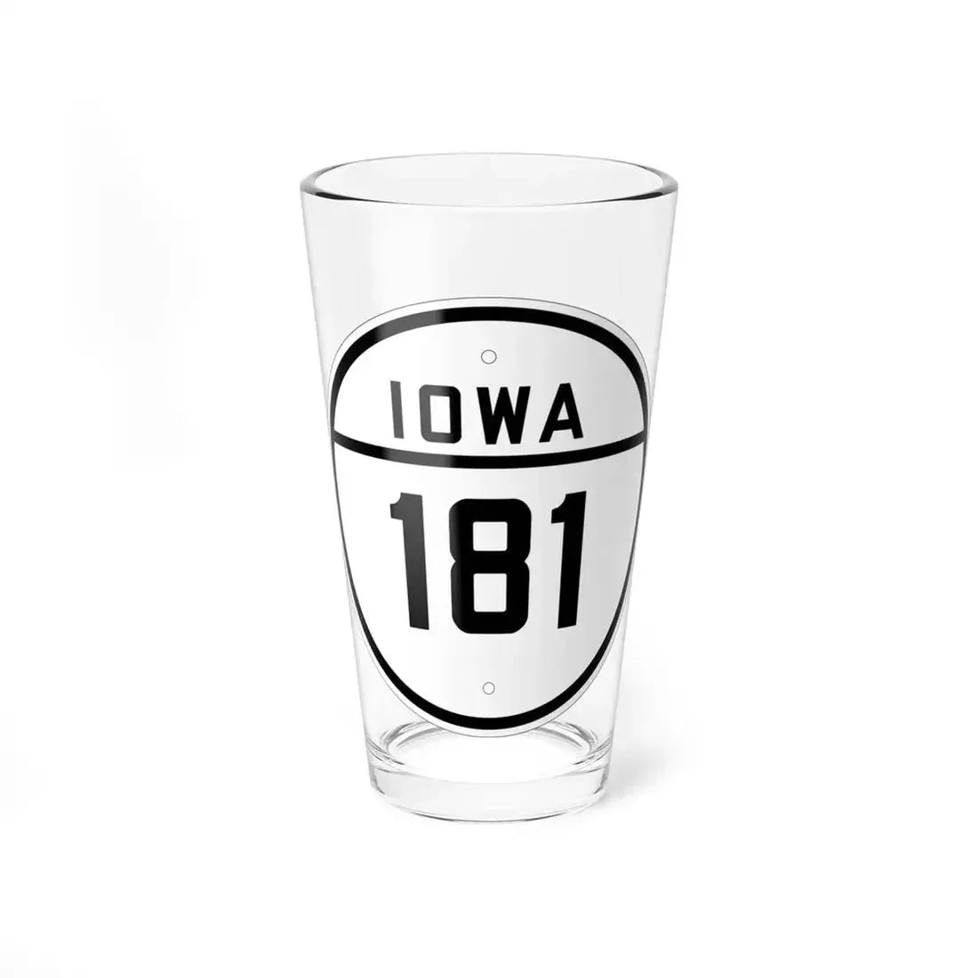 Iowa 181 1926 (Iowa) (Road Sign) Pint Glass 16oz 16oz - Go Mug Yourself