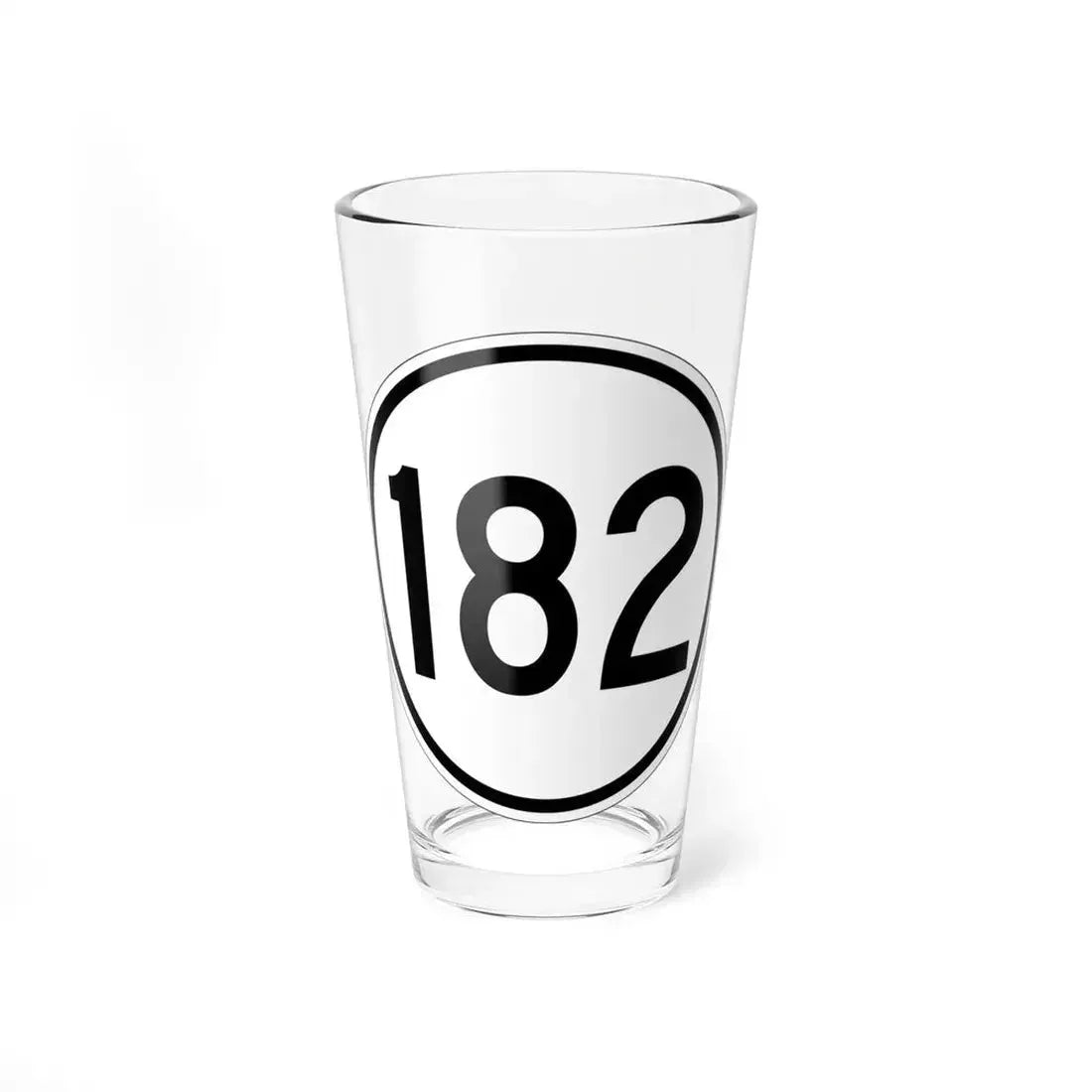 Iowa 182 1950 (Iowa) (Road Sign) Pint Glass 16oz 16oz - Go Mug Yourself