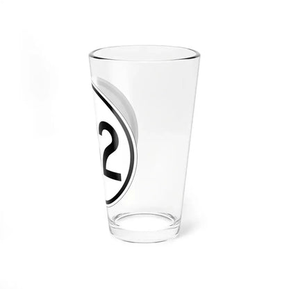 Iowa 182 1950 (Iowa) (Road Sign) Pint Glass 16oz - Go Mug Yourself