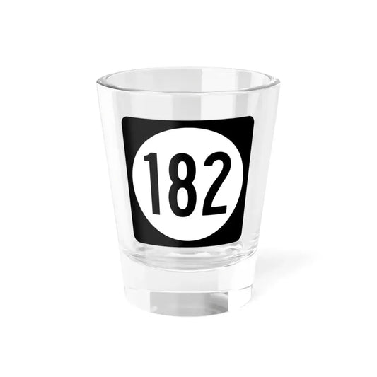 Iowa 182 (Iowa) (Road Sign) Shot Glass 1.5oz 1.5oz - Go Mug Yourself