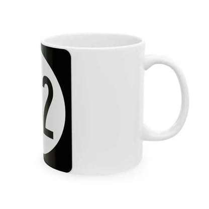 Iowa 182 (Iowa) (Road Sign) White Coffee Mug - Go Mug Yourself