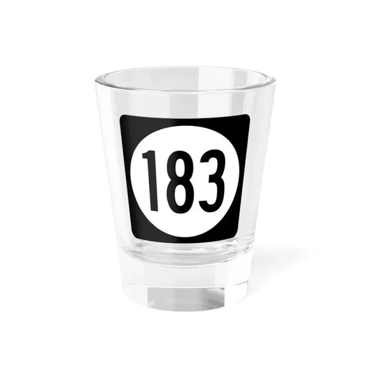 Iowa 183 (Iowa) (Road Sign) Shot Glass 1.5oz 1.5oz - Go Mug Yourself