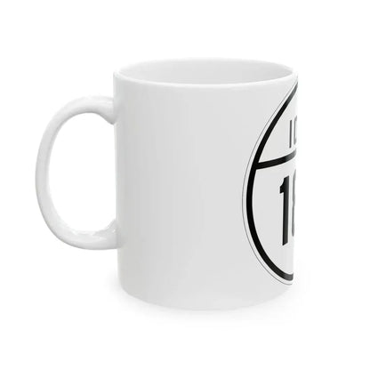 Iowa 186 1926 (Iowa) (Road Sign) White Coffee Mug - Go Mug Yourself