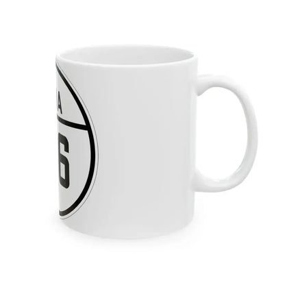 Iowa 186 1926 (Iowa) (Road Sign) White Coffee Mug - Go Mug Yourself
