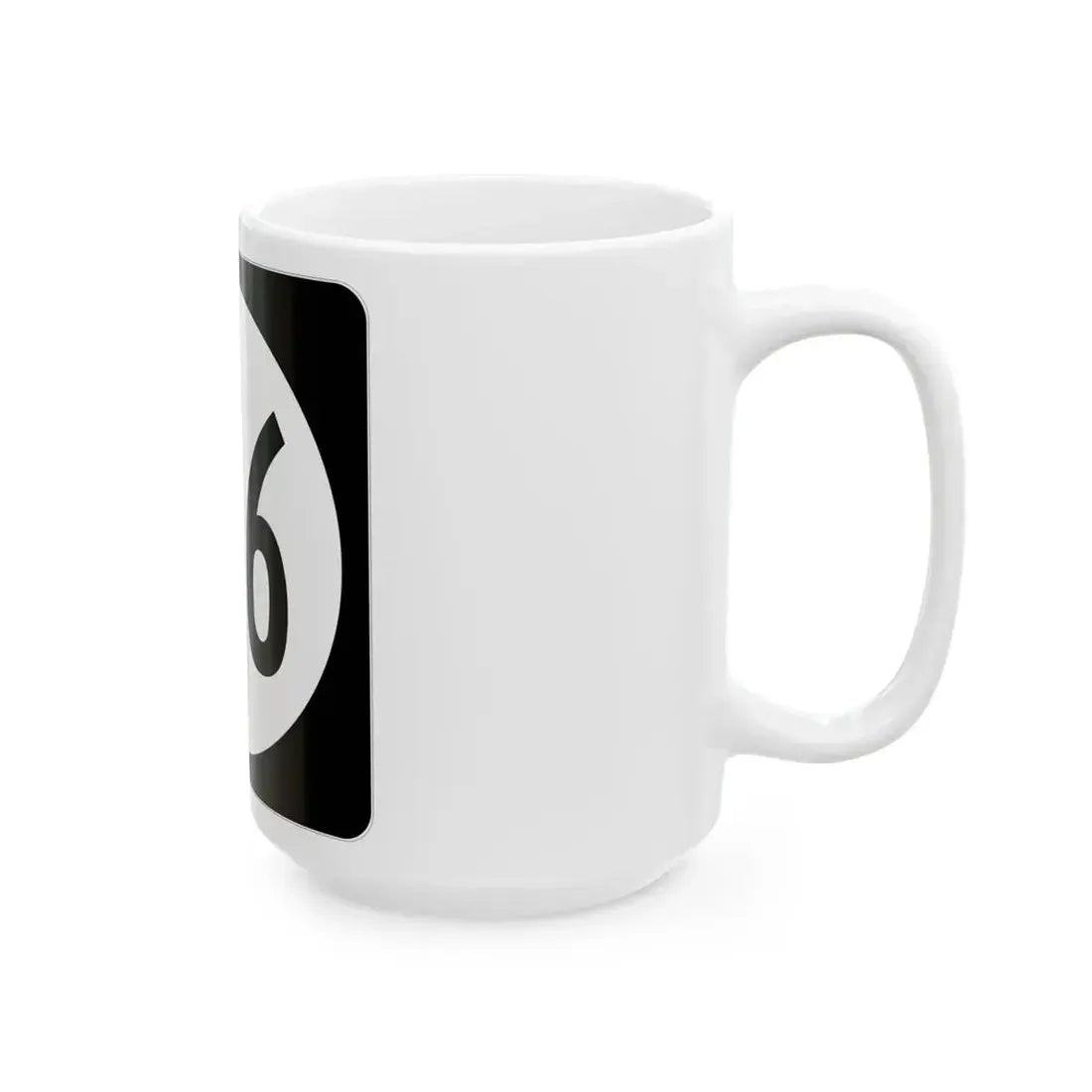 Iowa 186 (Iowa) (Road Sign) White Coffee Mug - Go Mug Yourself