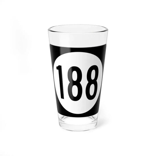 Iowa 188 (Iowa) (Road Sign) Pint Glss 16oz 16oz - Go Mug Yourself