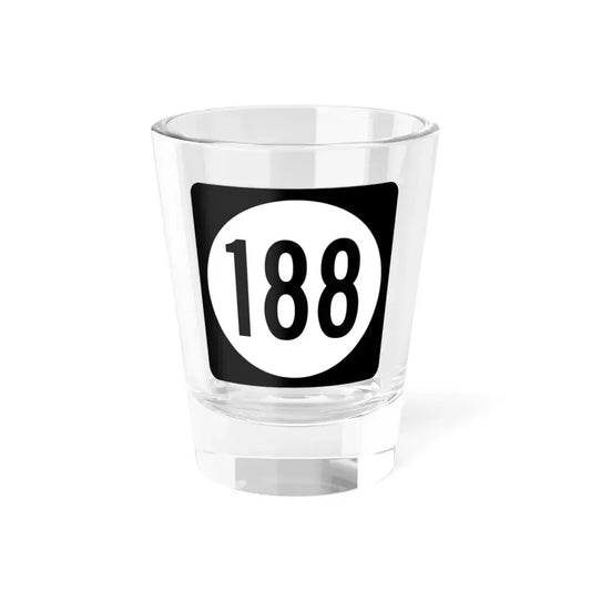 Iowa 188 (Iowa) (Road Sign) Shot Glass 1.5oz 1.5oz - Go Mug Yourself