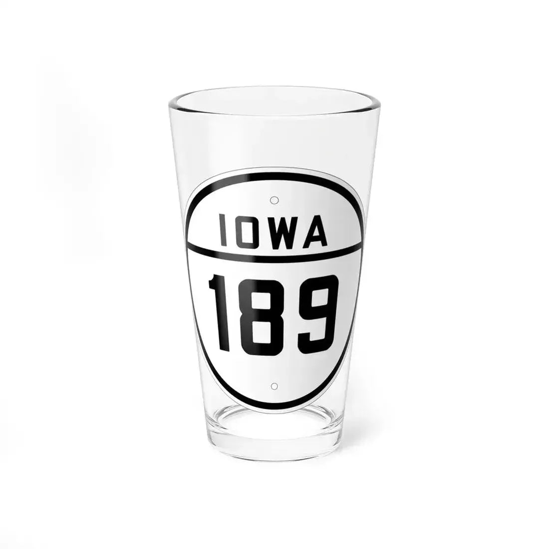 Iowa 189 1926 (Iowa) (Road Sign) Pint Glass 16oz 16oz - Go Mug Yourself