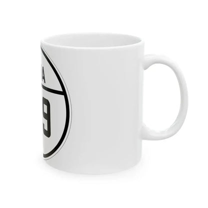 Iowa 189 1926 (Iowa) (Road Sign) White Coffee Mug - Go Mug Yourself
