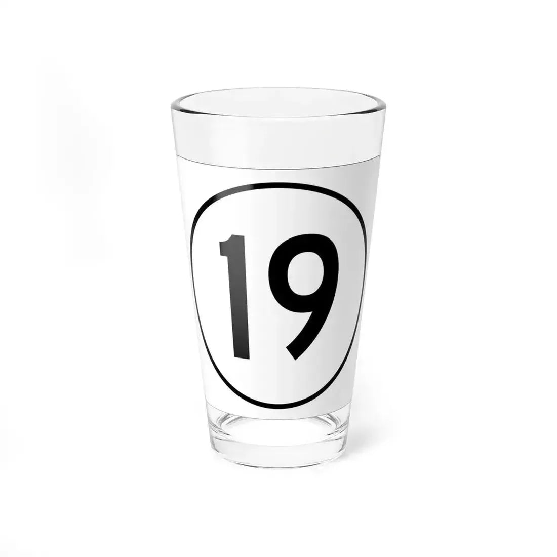 Iowa 19 1948 (Iowa) (Road Sign) Pint Glass 16oz 16oz - Go Mug Yourself