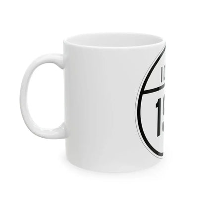 Iowa 190 1926 (Iowa) (Road Sign) White Coffee Mug - Go Mug Yourself