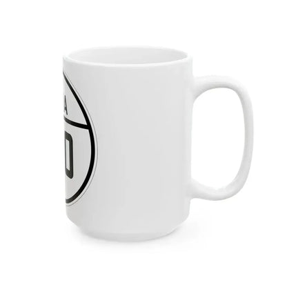 Iowa 190 1926 (Iowa) (Road Sign) White Coffee Mug - Go Mug Yourself