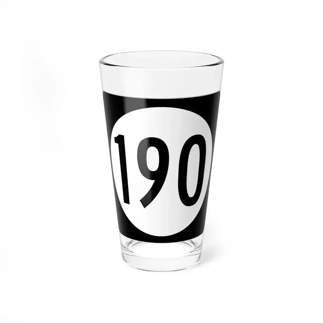 Iowa 190 (Iowa) (Road Sign) Pint Glass 16oz 16oz - Go Mug Yourself