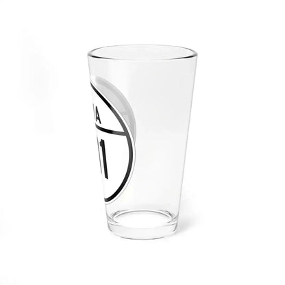 Iowa 191 1926 (Iowa) (Road Sign) Pint Glass 16oz - Go Mug Yourself