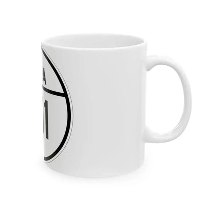 Iowa 191 1926 (Iowa) (Road Sign) White Coffee Mug - Go Mug Yourself