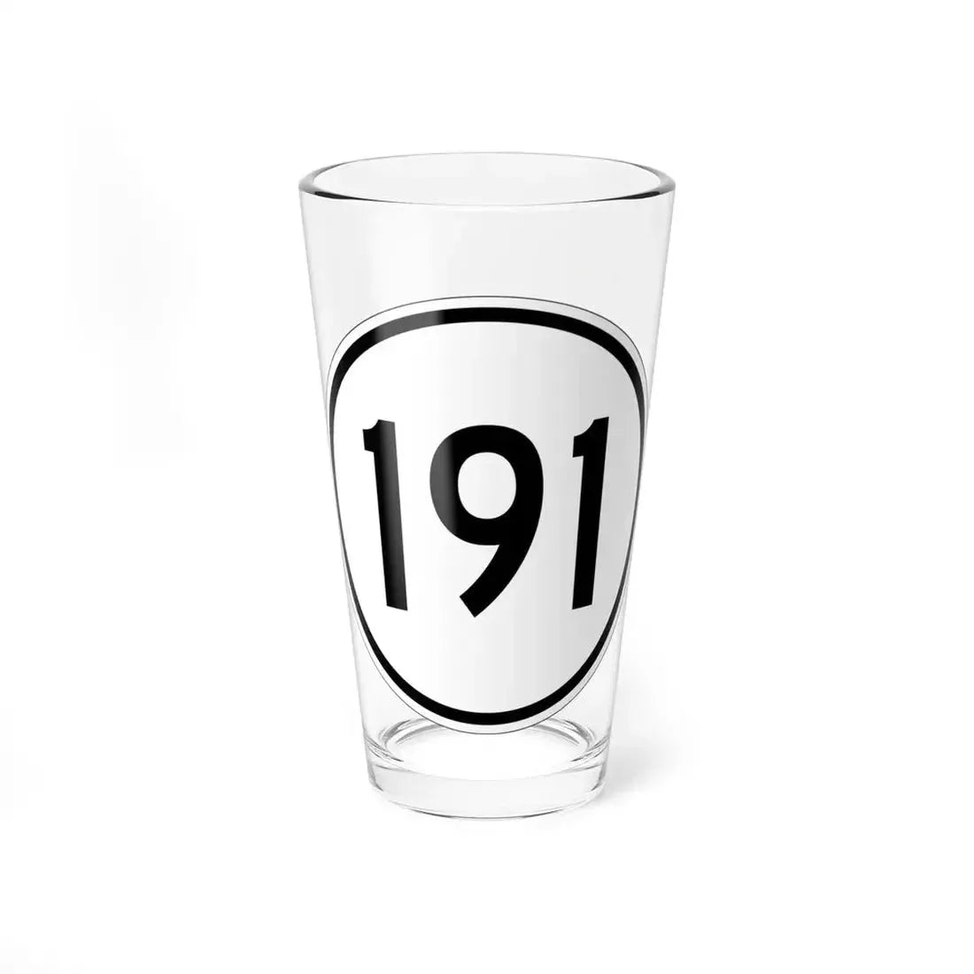 Iowa 191 1950 (Iowa) (Road Sign) Pint Glass 16oz 16oz - Go Mug Yourself