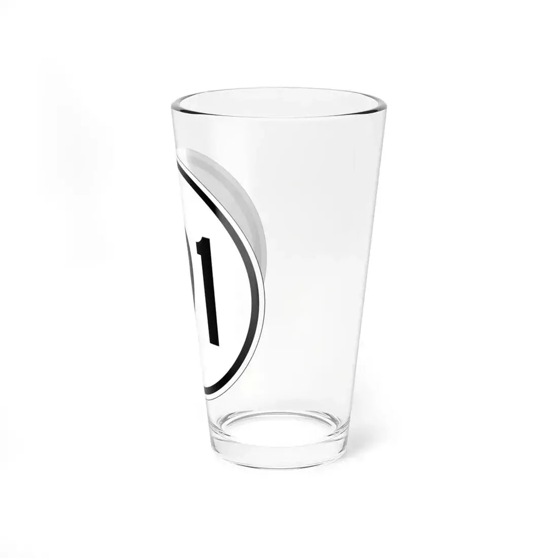 Iowa 191 1950 (Iowa) (Road Sign) Pint Glass 16oz - Go Mug Yourself