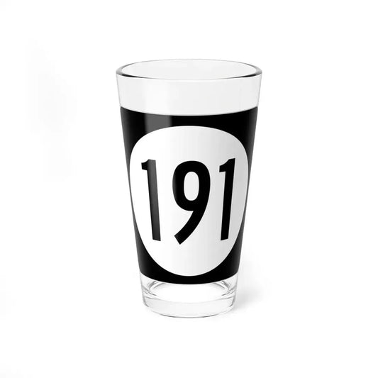 Iowa 191 (Iowa) (Road Sign) Pint Glss 16oz 16oz - Go Mug Yourself