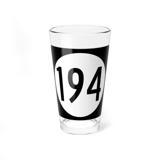 Iowa 194 (Iowa) (Road Sign) Pint Glss 16oz 16oz - Go Mug Yourself