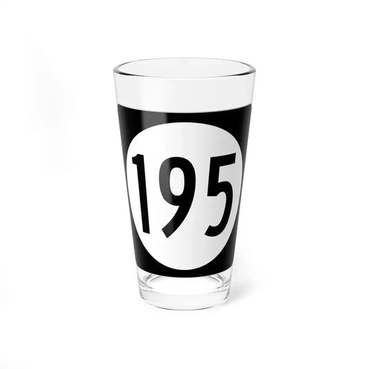 Iowa 195 (Iowa) (Road Sign) Pint Glss 16oz 16oz - Go Mug Yourself