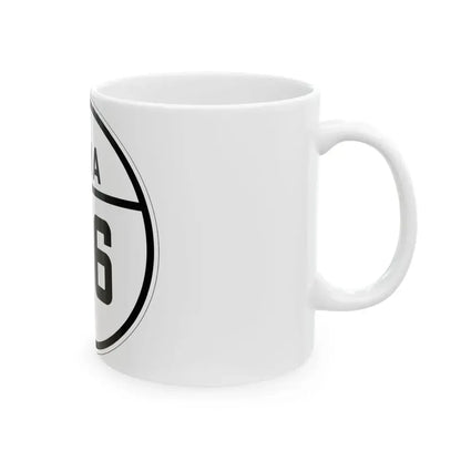 Iowa 196 1926 (Iowa) (Road Sign) White Coffee Mug - Go Mug Yourself