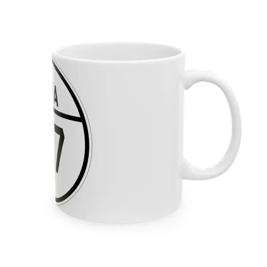 Iowa 197 1926 (Iowa) (Road Sign) White Coffee Mug - Go Mug Yourself