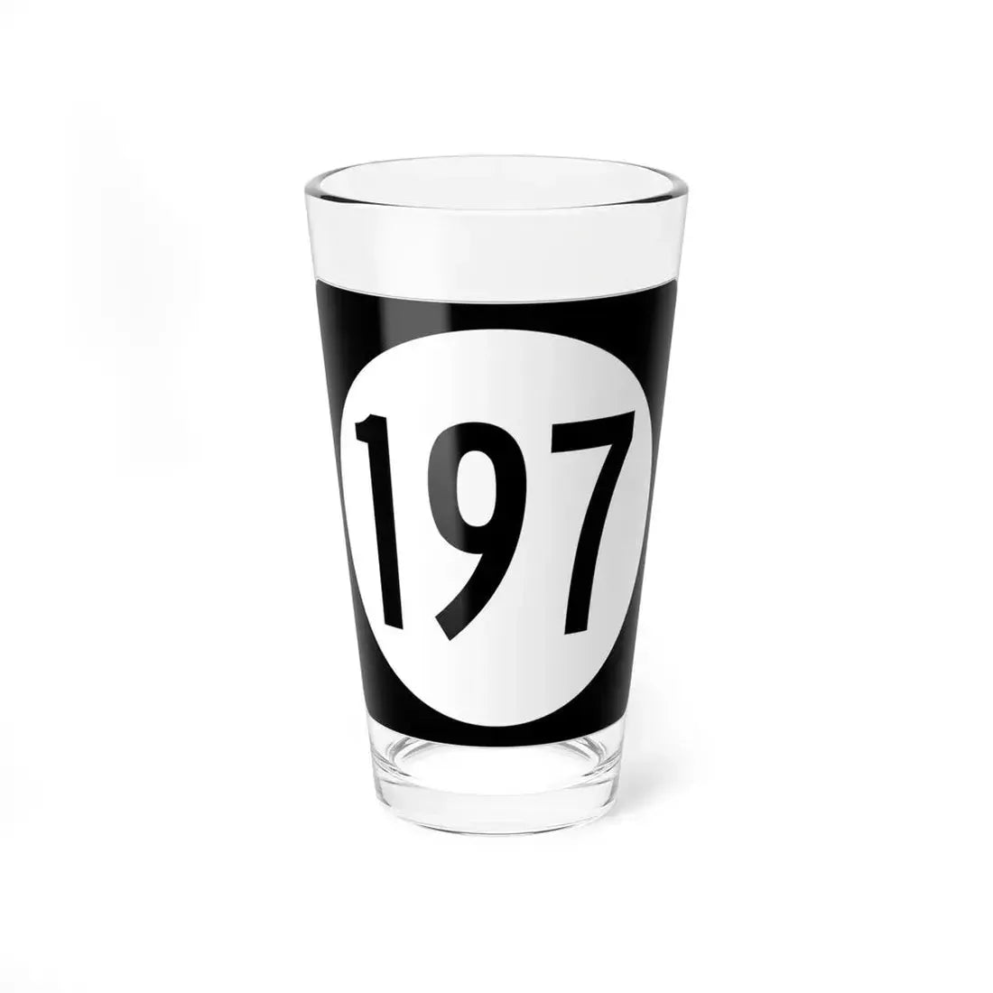 Iowa 197 (Iowa) (Road Sign) Pint Glass 16oz 16oz - Go Mug Yourself