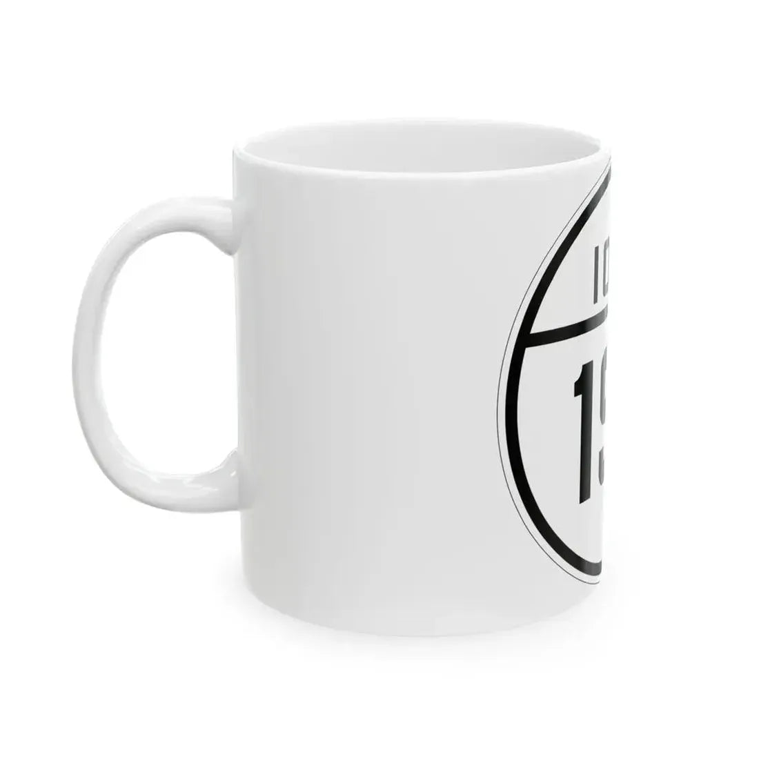Iowa 198 1926 (Iowa) (Road Sign) White Coffee Mug - Go Mug Yourself
