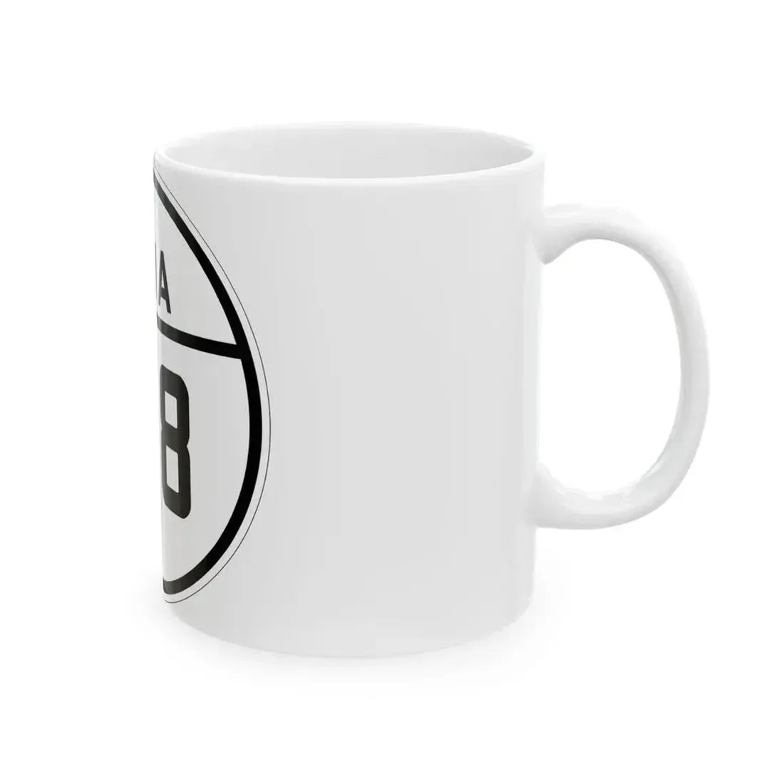 Iowa 198 1926 (Iowa) (Road Sign) White Coffee Mug - Go Mug Yourself