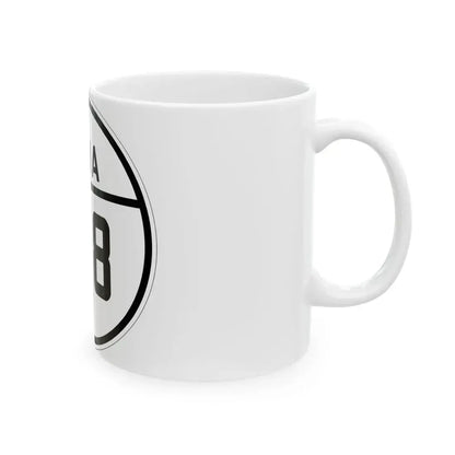 Iowa 198 1926 (Iowa) (Road Sign) White Coffee Mug - Go Mug Yourself