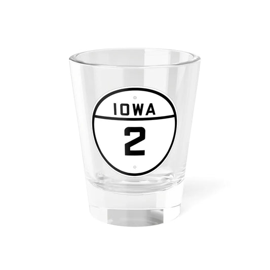 Iowa 2 1926 (Iowa) (Road Sign) Shot Glass 1.5oz 1.5oz - Go Mug Yourself