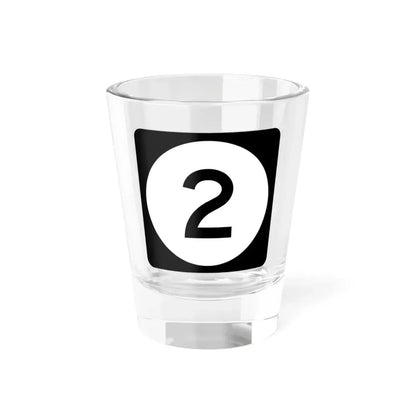 Iowa 2 (Iowa) (Road Sign) Shot Glass 1.5oz 1.5oz - Go Mug Yourself