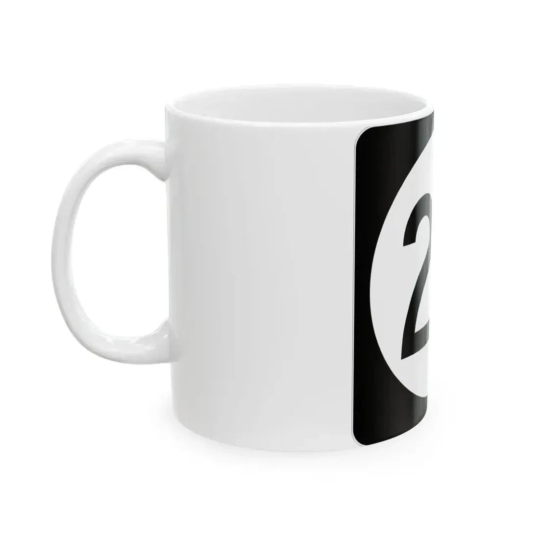 Iowa 20 (Iowa) (Road Sign) White Coffee Mug - Go Mug Yourself