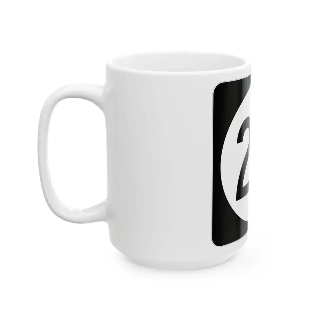 Iowa 20 (Iowa) (Road Sign) White Coffee Mug - Go Mug Yourself