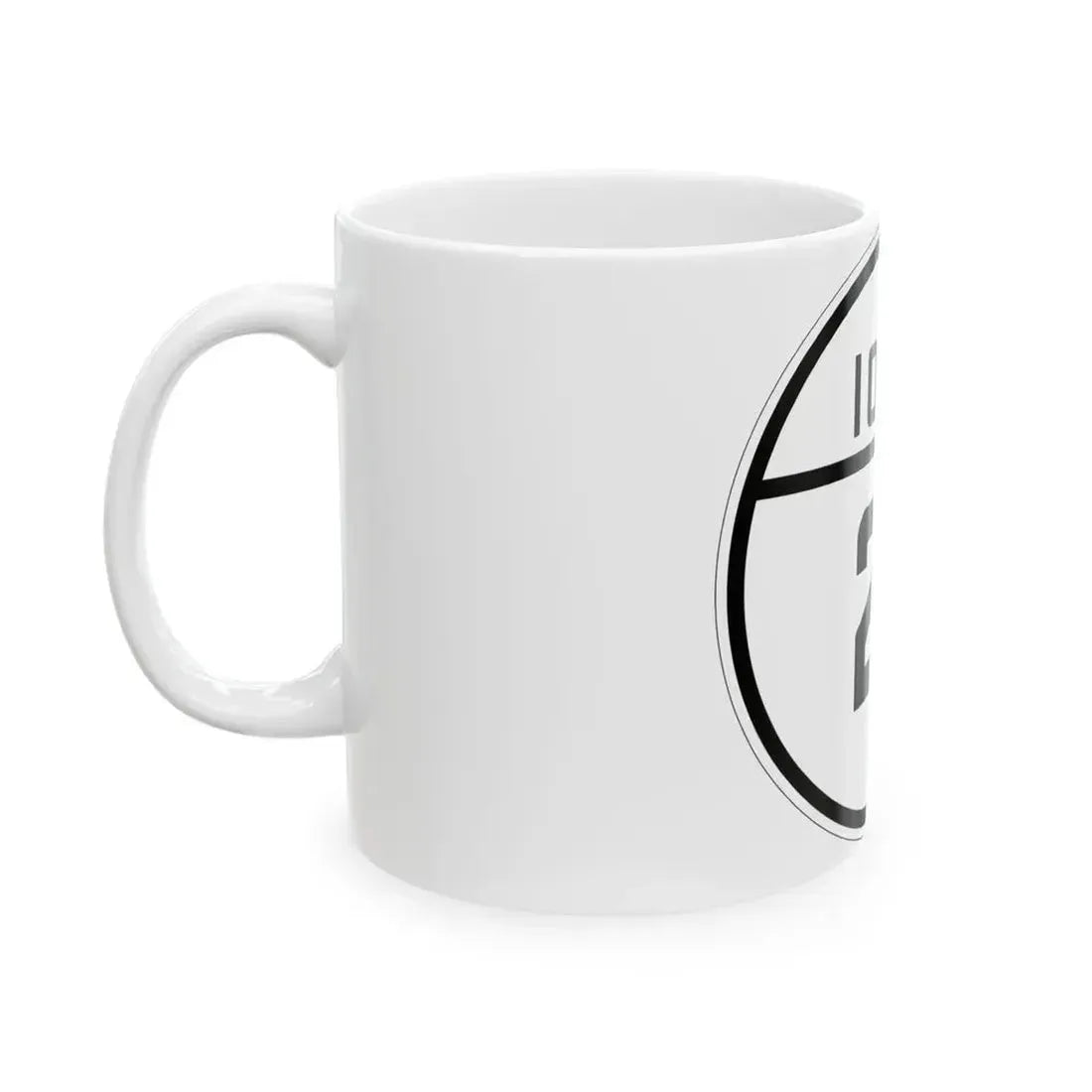 Iowa 21 1926 (Iowa) (Road Sign) White Coffee Mug - Go Mug Yourself