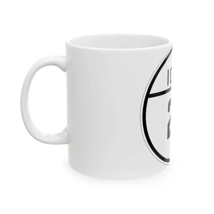 Iowa 21 1926 (Iowa) (Road Sign) White Coffee Mug - Go Mug Yourself