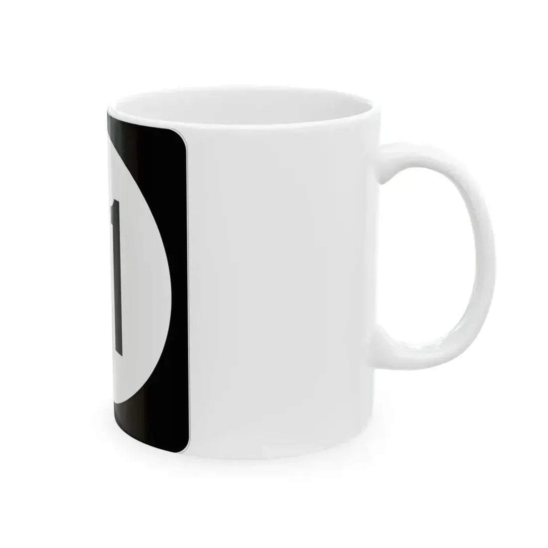 Iowa 21 (Iowa) (Road Sign) White Coffee Mug - Go Mug Yourself
