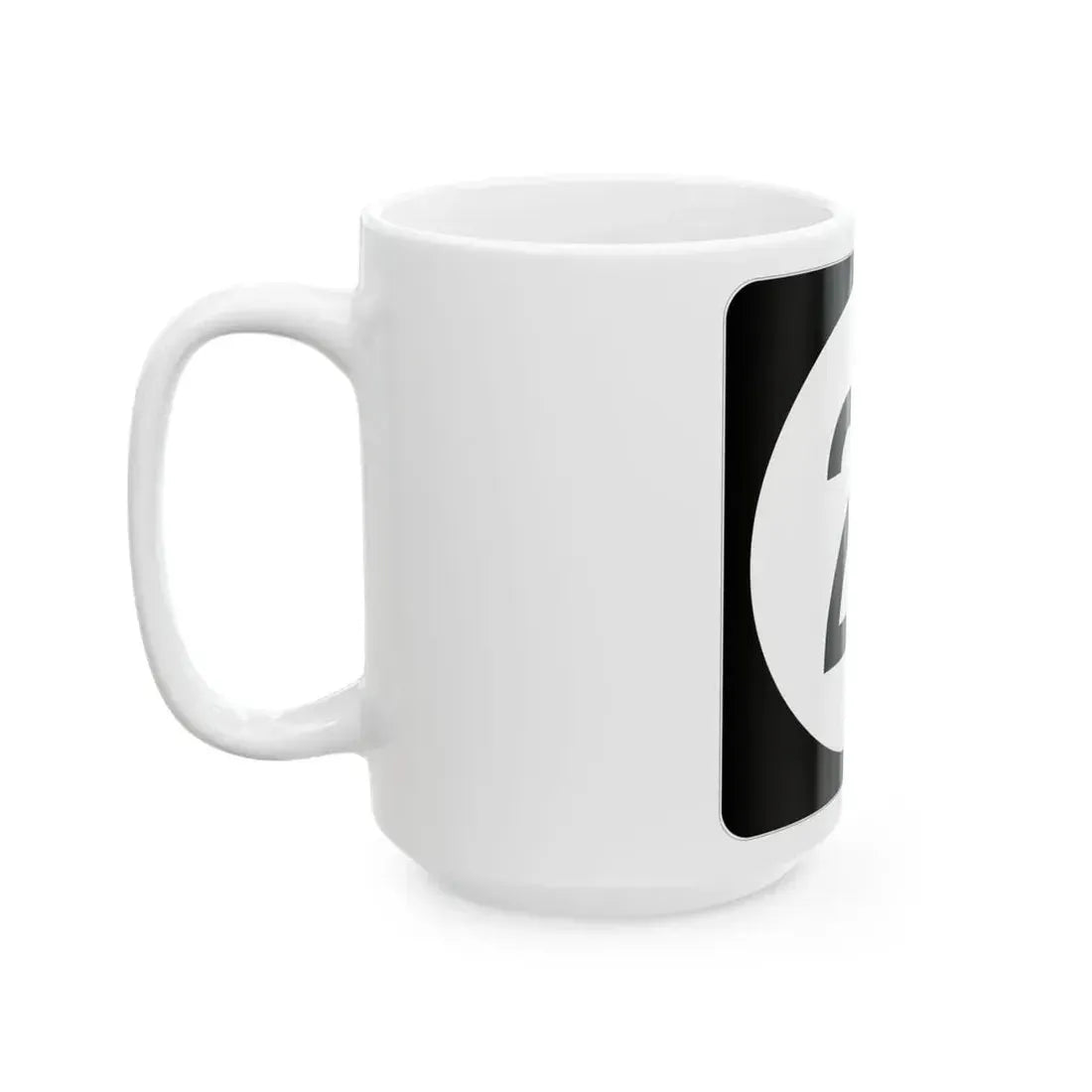 Iowa 21 (Iowa) (Road Sign) White Coffee Mug - Go Mug Yourself