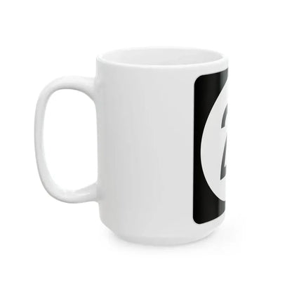 Iowa 21 (Iowa) (Road Sign) White Coffee Mug - Go Mug Yourself