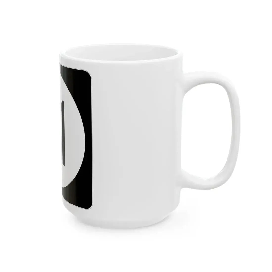 Iowa 21 (Iowa) (Road Sign) White Coffee Mug - Go Mug Yourself