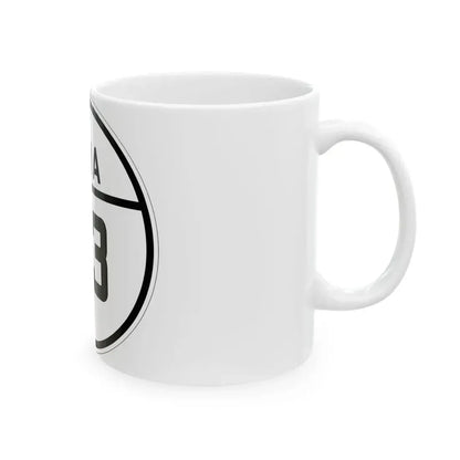 Iowa 23 1926 (Iowa) (Road Sign) White Coffee Mug - Go Mug Yourself