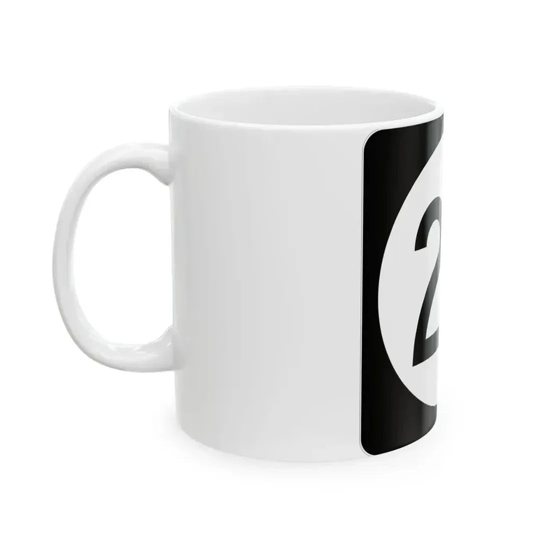 Iowa 23 (Iowa) (Road Sign) White Coffee Mug - Go Mug Yourself