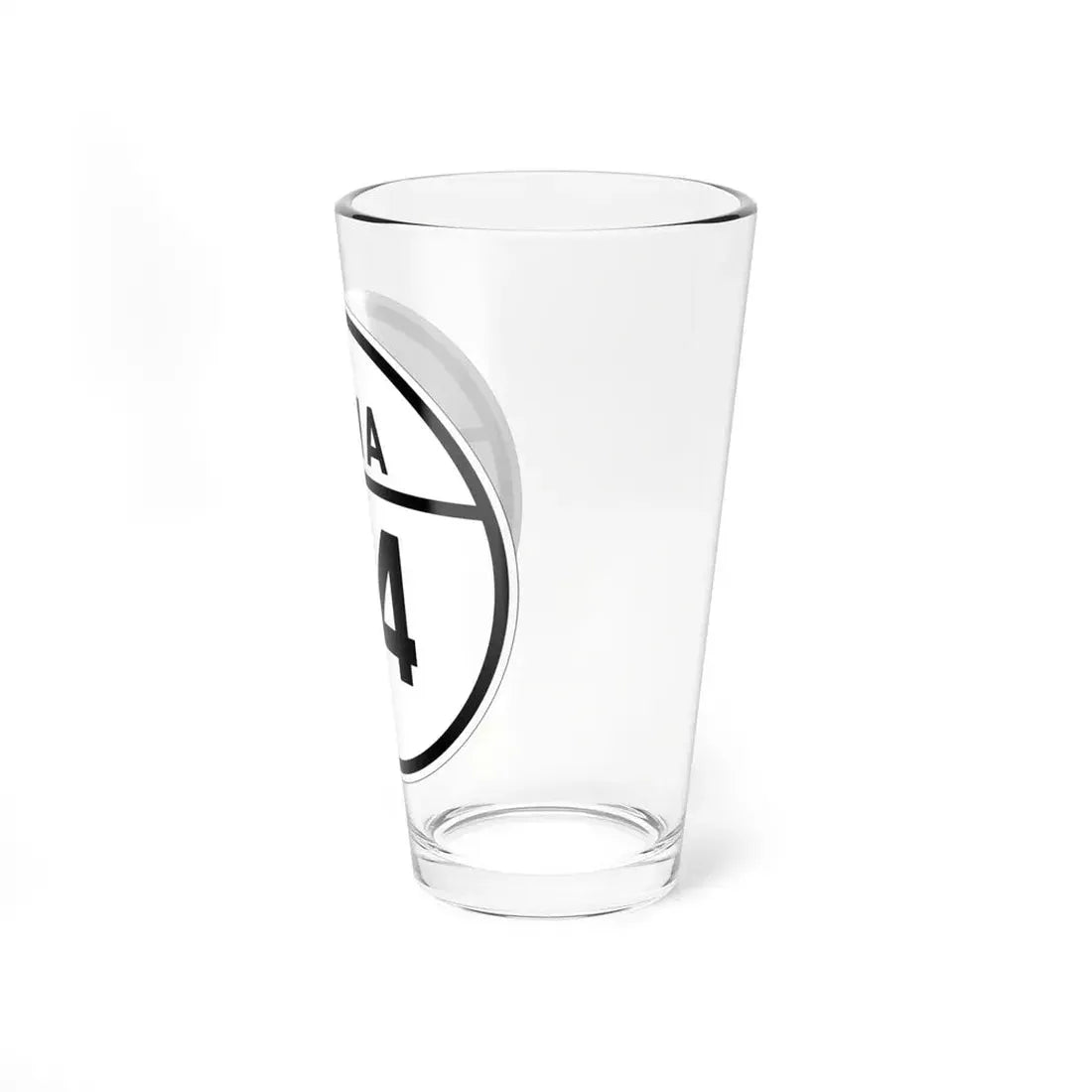 Iowa 24 1926 (Iowa) (Road Sign) Pint Glss 16oz - Go Mug Yourself